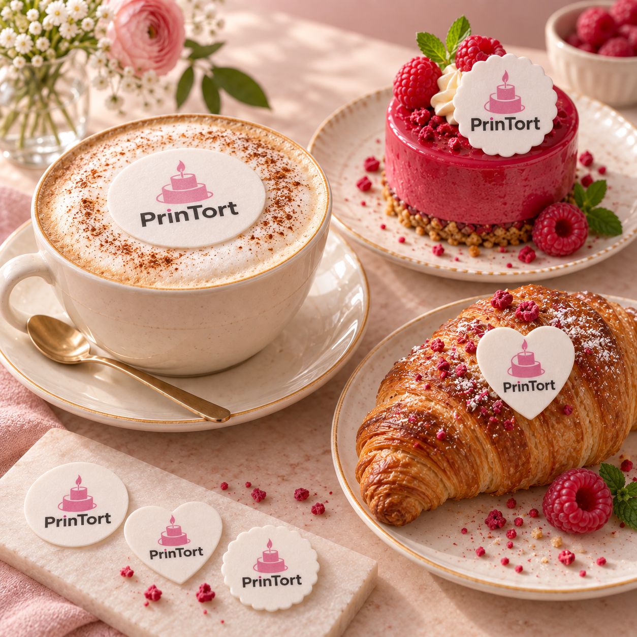 Главная PrinTort — Унифицированные фигурки SWIPS с одним знаком на кофе, десерте и круассане Главная PrinTort — Унифицированные фигурки SWIPS с одним знаком на кофе, десерте и круассане